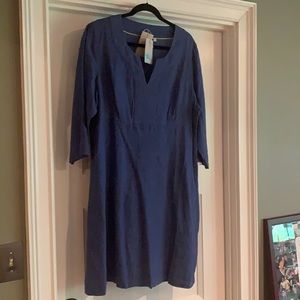Boden Linen Tunic Dress. Size 16 Long.